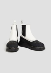 Alexander McQueen - Hybrid two-tone leather Chelsea boots - White - EU 41.5