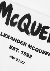 Alexander McQueen - Layered printed cotton-jersey T-shirt - White - M