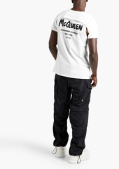 Alexander McQueen - Layered printed cotton-jersey T-shirt - White - M