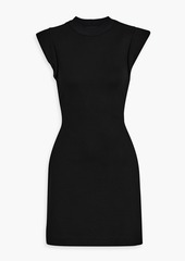 Alexander McQueen - Logo-print jersey mini dress - Black - IT 38