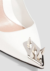 Alexander McQueen - Punk Stud leather pumps - White - EU 38