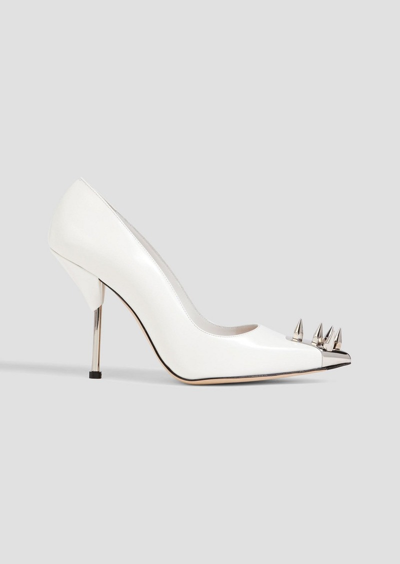 Alexander McQueen - Punk Stud leather pumps - White - EU 38