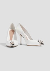 Alexander McQueen - Punk Stud leather pumps - White - EU 38