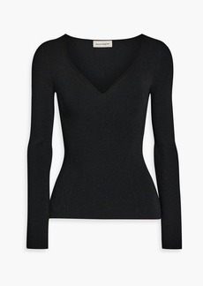 Alexander McQueen - Ribbed-knit sweater - Black - XS