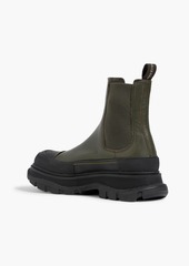 Alexander McQueen - Tread Slick leather Chelsea boots - Green - EU 38.5