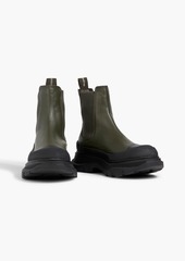 Alexander McQueen - Tread Slick leather Chelsea boots - Green - EU 38.5