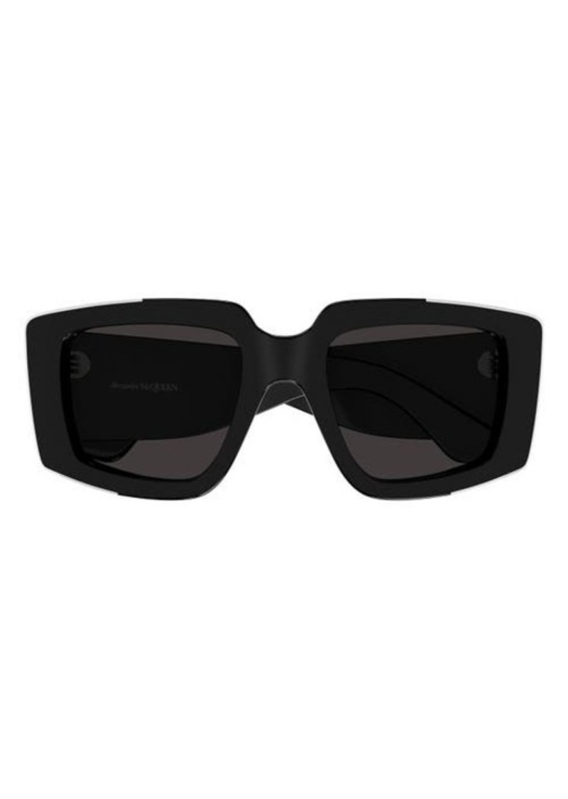 Alexander McQueen 51mm Geometric Sunglasses
