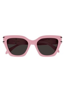 Alexander McQueen 53mm Cat Eye Sunglasses