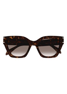 Alexander McQueen 53mm Cat Eye Sunglasses