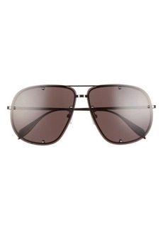 Alexander McQueen 56mm Aviator Sunglasses