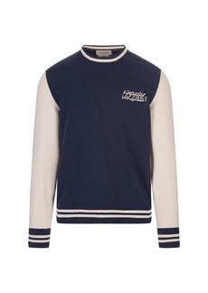 ALEXANDER MCQUEEN and White Pullover With Embroidered Logo