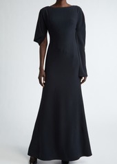 Alexander McQueen Asymmetric Sleeve Gown