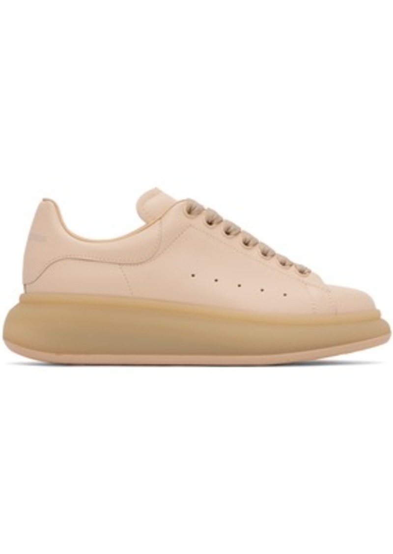 Alexander McQueen Beige Leather Sneakers