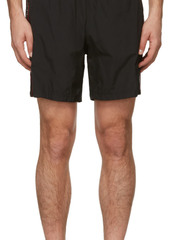 Alexander McQueen Black & Red Selvedge Swim Shorts