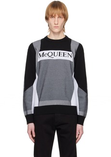 Alexander McQueen Black & White Jacquard Sweater