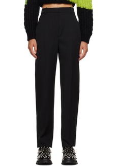 Alexander McQueen Black Barathea Trousers