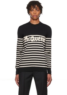 Alexander McQueen Black Graffiti Sweater