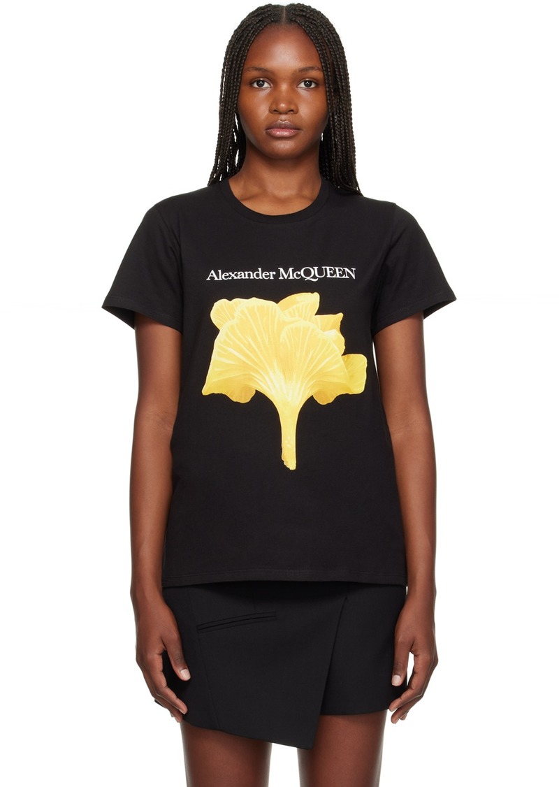 Alexander McQueen Black Graphic T-Shirt