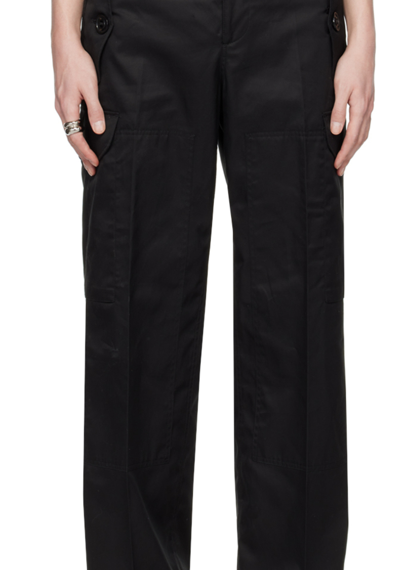 Alexander McQueen Black Military Cargo Pants