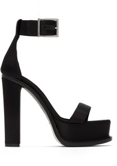 Alexander McQueen Black Platform Heeled Sandals