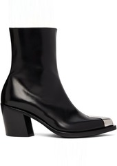 Alexander McQueen Black Punk Ankle Boots