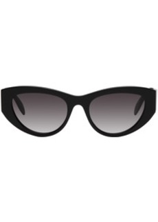 Alexander McQueen Black Seal Logo Sunglasses