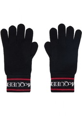 Alexander McQueen Black Selvedge Tape Gloves
