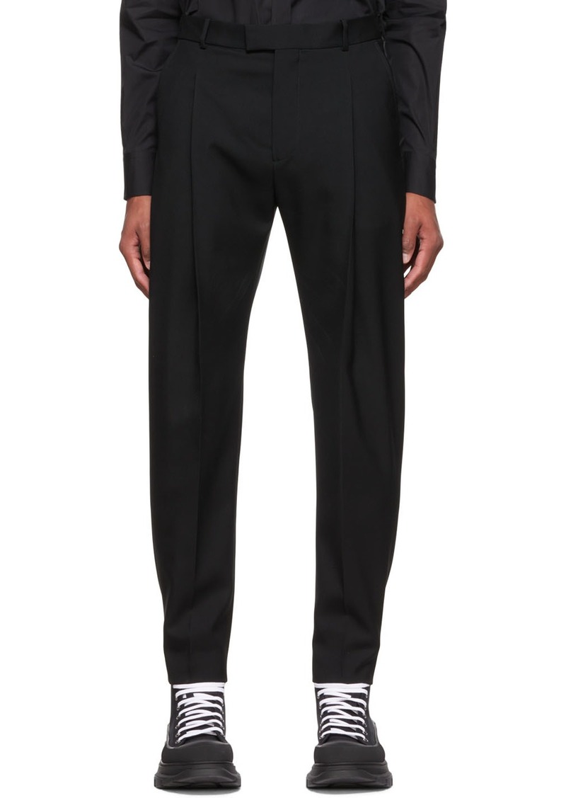 Alexander McQueen Black Wool Trousers