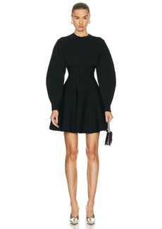 Alexander McQueen Corset Crewneck Mini Dress