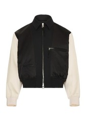 Alexander McQueen Cropped Patch Bomber
