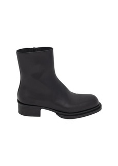 ALEXANDER MCQUEEN Cuban Stack Ankle Boots