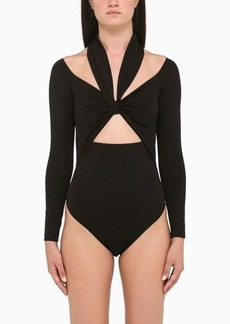 Alexander McQueen cut-out bodysuit with long sleeves