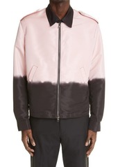 Alexander McQueen Dip Dye Jacket in Pale Pink/Black at Nordstrom