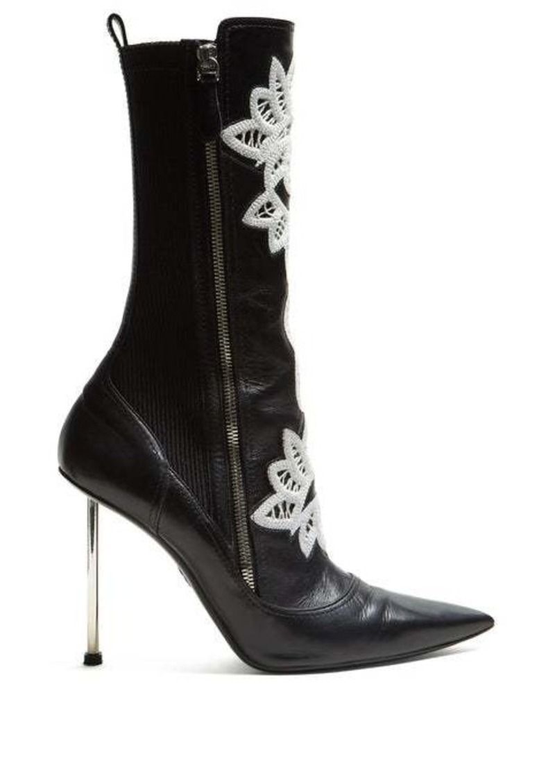 alexander mcqueen hobnail ankle boots