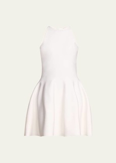 Alexander McQueen Fit-Flare Knit Mini Dress