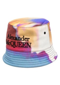 ALEXANDER MCQUEEN Floral print bucket hat