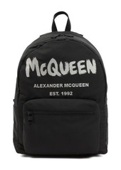 ALEXANDER MCQUEEN  GRAFFITI METROPOLITAN PRINTED BACKPACK BAG