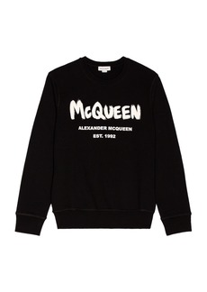 Alexander McQueen Graffiti Print Sweatshirt