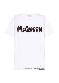 Alexander McQueen Graffiti Print T-Shirt