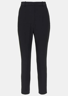 Alexander McQueen High-rise crêpe tapered pants