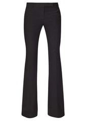 Alexander McQueen High-rise flared crepe trousers