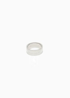 Alexander McQueen Ivory ring with logo