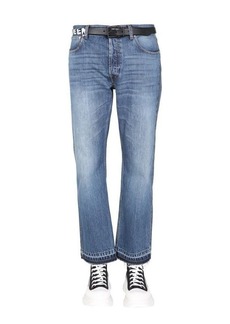 ALEXANDER MCQUEEN JEANS WITH RAW CUT