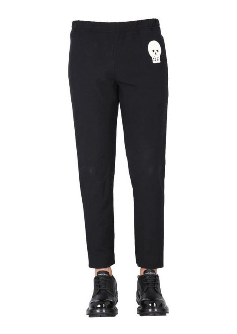 ALEXANDER MCQUEEN JOGGING PANTS WITH EMBROIDERED SKULL