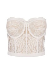 ALEXANDER MCQUEEN Lace Corset Top