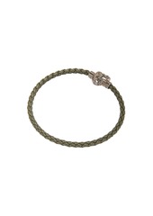 Alexander McQueen Leather Cord Skull Bracelet