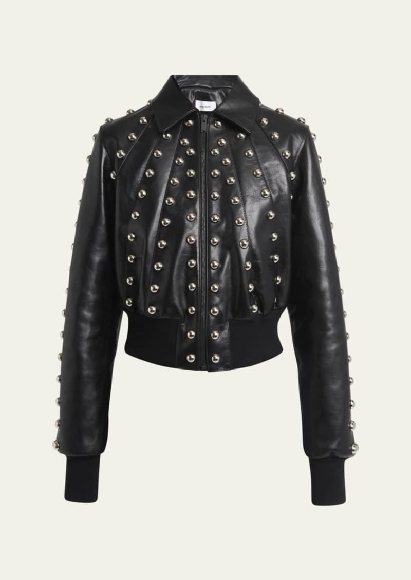 Alexander McQueen Leather Studded Biker Jacket