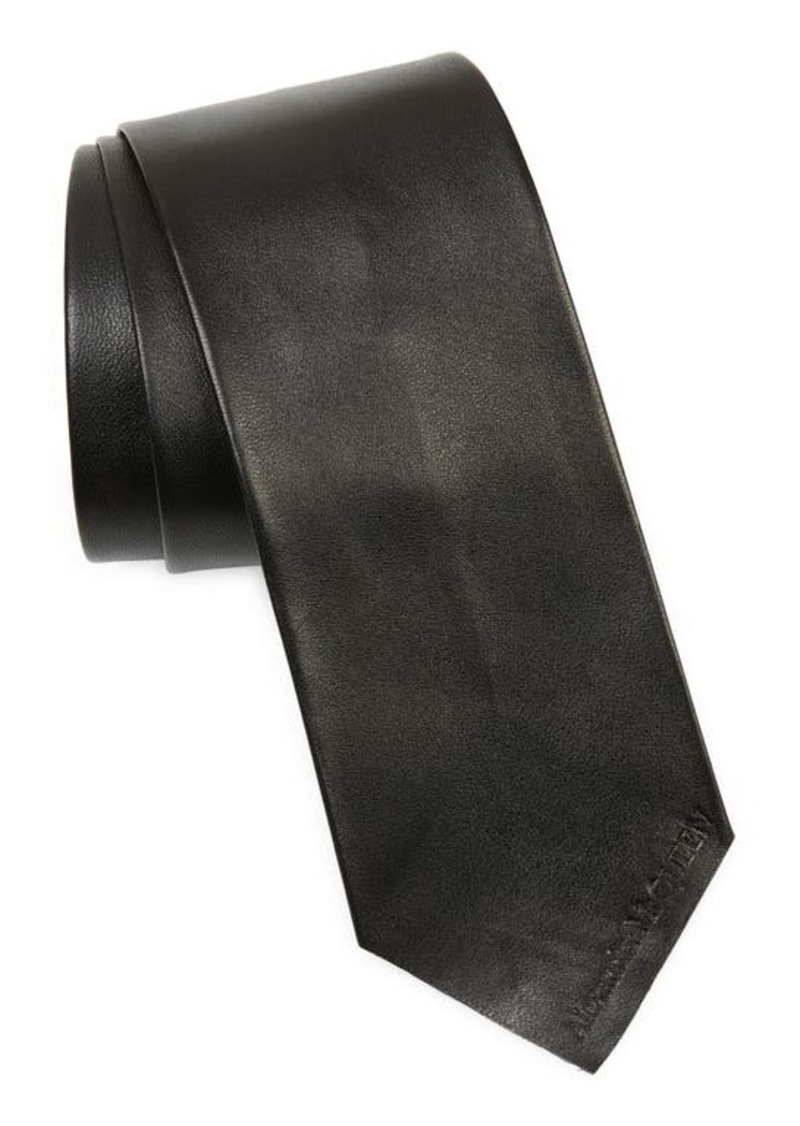 Alexander McQueen Leather Tie