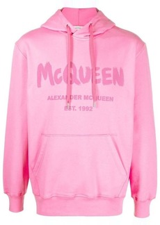 ALEXANDER MCQUEEN Logo cotton hoodie