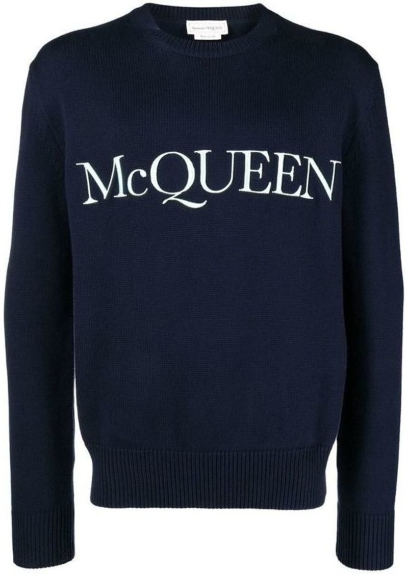 ALEXANDER MCQUEEN Logo cotton sweater